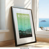 Biscayne National Park Wall Art, Minimalist Travel Poster, Florida Decor, Sea Turtle Print, Coastal Home Decor, Adventure Wall Art - Tawshia