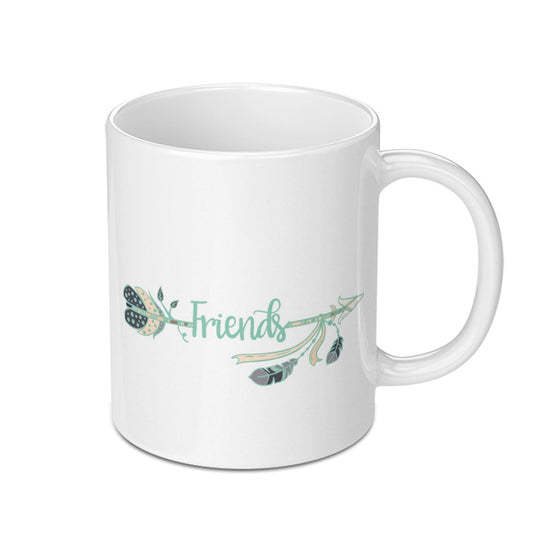 Friends Arrow Mug, Friendship Gift, Best Friend Present, Cute Mug, Gift For Her, Coffee Mug, Tea Mug, Birthday Gift Idea, Unique Mug - Tawshia