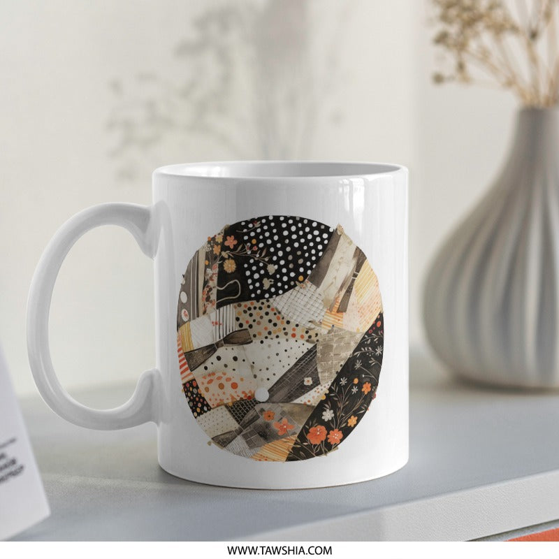 Feedback Mug, Abstract Art Mug, Unique Coffee Mug, Gift for Colleague, Modern Mug, Decorative Mug, Stylish Mug, Ceramic Mug - Tawshia