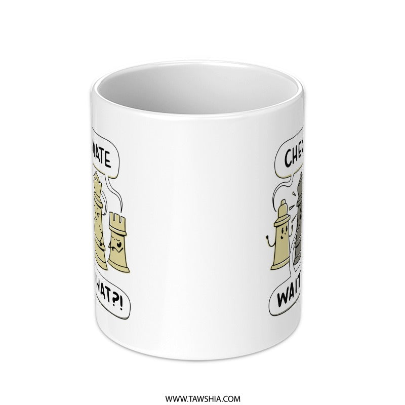 Funny Chess Theme White Ceramic Coffee Mug product
