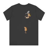 Playful Kitten Design Black Casual T-Shirt product