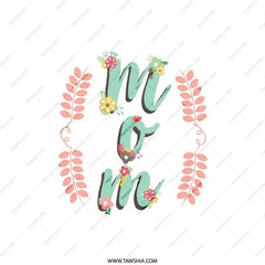 Mom Floral Pillow, Mother's Day Gift Pillow, Decorative Pillow, Gift for Mom, Home Decor Pillow, Mother's Day Decor, Mom Pillow - Tawshia