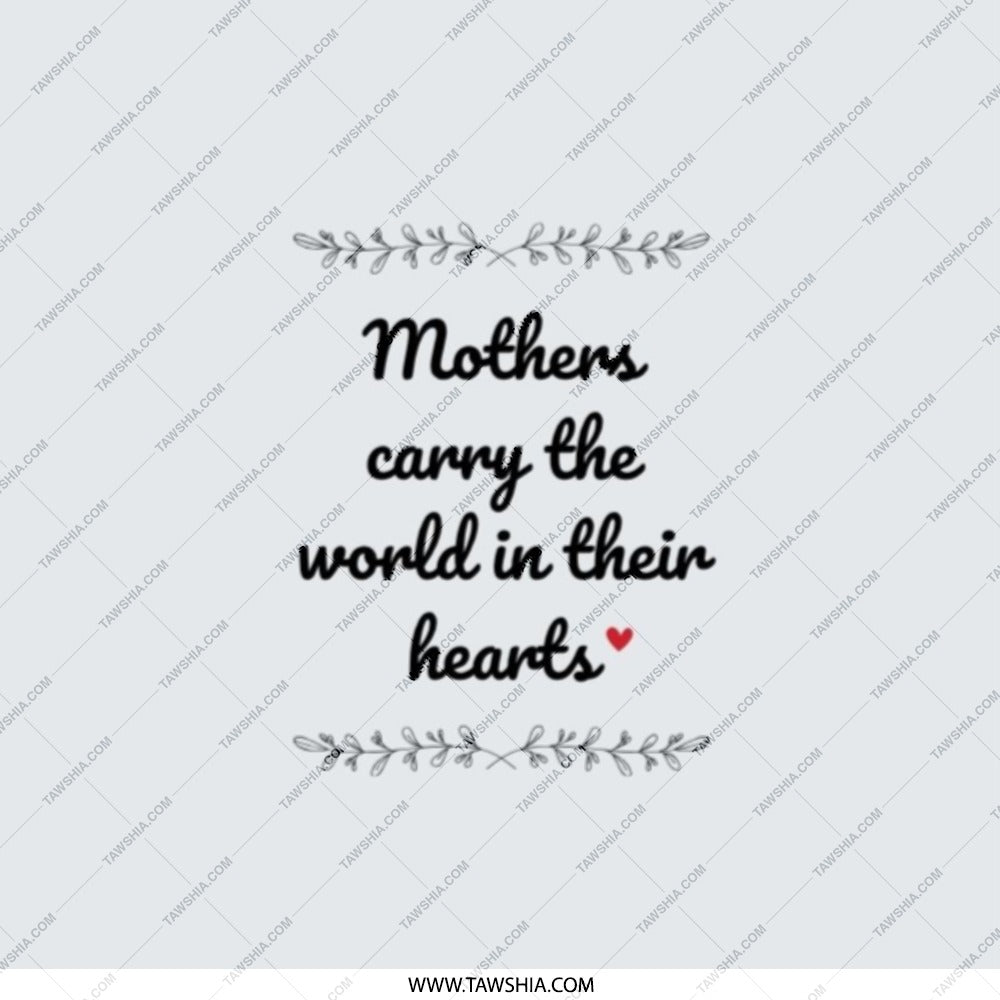 Mothers Day Gift Pocket Mirror, Mom Carry World in Heart, Travel Mirror, Makeup Mirror, Gift for Her, Mothers Day, Birthday Gift - Tawshia