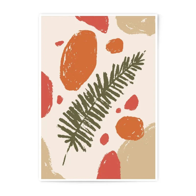 Abstract Leaf Photographic Print, Modern Art Print, Botanical Wall Art, Earthy Tones Home Decor, Neutral Color Palette, Gallery Wall Print - Tawshia