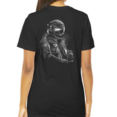 Mysterious Biker Graphic Print on Casual Shirt product
