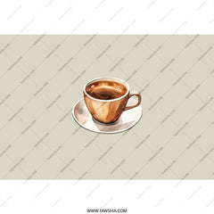 Coffee Cup Tumbler, Watercolor Coffee Tumbler, Coffee Lover Gift, Cute Cup Tumbler, Unique Tumblers, Drinkware, Travel Tumbler, Gift Ideas - Tawshia