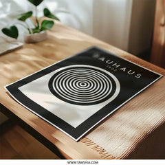 Bauhaus 1923 Photographic Print, Minimalist Art Print, Modern Wall Decor, Geometric Poster, Abstract Art, Home Decor - Tawshia