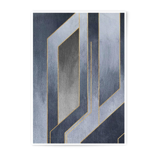 Abstract Geometric Photographic Print, Modern Art Print, Gray and Gold Art, Minimalist Wall Decor, Home Decor Art - Tawshia