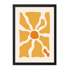 Abstract Sun Wall Art, Geometric Print, Boho Wall Decor, Minimalist Art Print, Modern Art Poster, Sunshine Art, Home Decor (138 characters) - Tawshia