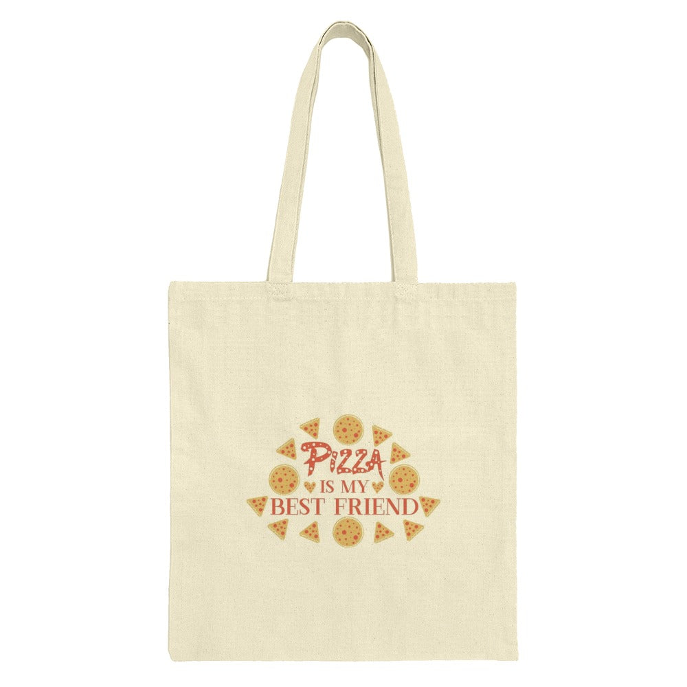Pizza is My Best Friend Tote Bag, Foodie Gift, Pizza Lover, Funny Tote Bag, Novelty Bag, Everyday Bag, Casual Tote, Cute Tote Bags - Tawshia