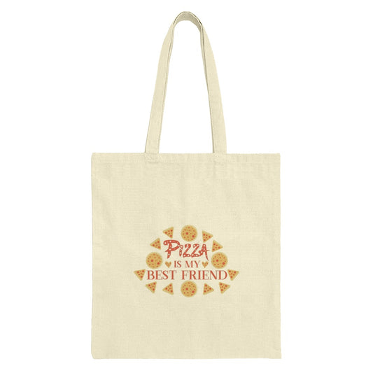 Pizza is My Best Friend Tote Bag, Foodie Gift, Pizza Lover, Funny Tote Bag, Novelty Bag, Everyday Bag, Casual Tote, Cute Tote Bags - Tawshia