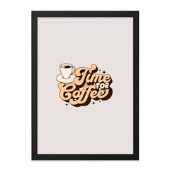 Time For Coffee Wall Art, Coffee Lover Gift, Retro Coffee Print, Kitchen Decor, Cafe Art, Home Decor - Tawshia