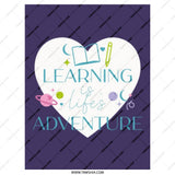 Learning is Life Tote Bag, Adventure Tote, Book Tote, Gift for Student, Teacher Tote Bag, Graduation Gift - Tawshia