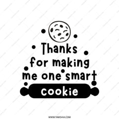Smart Cookie Tote Bag, Teacher Gift, Appreciation Gift, Funny Tote, Book Bag, Everyday Bag, Shopping Bag, Gift for Teacher, Thank You - Tawshia
