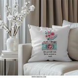 Camera Pillow, Flower Pillow, Motivational Pillow, Give Yourself Credit Pillow, Throw Pillow, Accent Pillow, Decorative Pillow - Tawshia