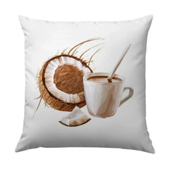 Coconut Drink Pillow, Tropical Pillow, Summer Decor Pillow, Beach House Pillow, Home Decor Pillow, Decorative Pillow - Tawshia
