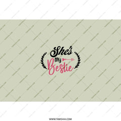 She's My Bestie Tumbler, Best Friend Gift, Friendship Tumbler, BFF Tumbler, Gift for Her, Novelty Drinkware, Tumbler with Straw - Tawshia
