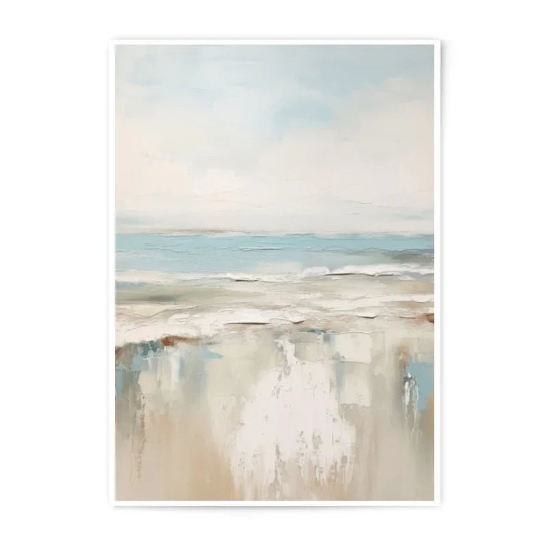 Abstract Seascape Photographic Print, Coastal Art, Beach Painting, Ocean Art Print, Minimalist Art, Home Decor, Wall Art, Beach House Decor - Tawshia