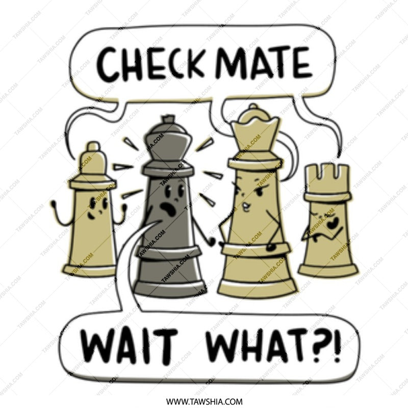 Hilarious Check Mate Wait What Chess Game product type