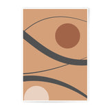 Abstract Circles Photographic Print, Minimalist Art Print, Modern Wall Decor, Geometric Shapes Poster, Earth Tones Art, Home Decor - Tawshia