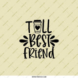 Best Friend Pocket Mirror, Coffee Lover Gift, Friendship Gift, Cute Mirror for Her, Compact Mirror, Gift for Bestie, Mirror for Purse - Tawshia