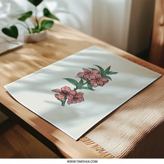Floral Photographic Prints, Peach Blossom, Botanical Art Print, Flower Wall Art, Modern Home Decor, Nature Photography - Tawshia
