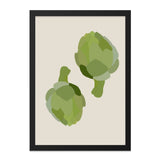Artichoke Wall Art, Minimalist Kitchen Decor, Modern Farmhouse Art Print, Vegetable Illustration, Green Art, Contemporary Art, Home Decor - Tawshia