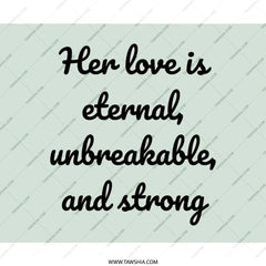 Eternal Love Mouse Pad, Unbreakable Strong Design, Inspirational Gift, Office Decor, Mom Grandma Wife, Computer Accessory - Tawshia