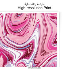 Pink Swirl Photographic Print, Abstract Art Print, Marble Effect Print, Modern Home Decor, Wall Art, Trendy Art Print, Colorful Art - Tawshia