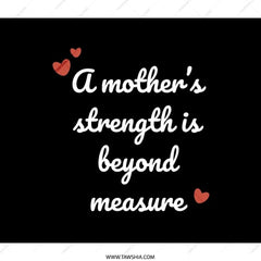Mother's Strength Backpack, Gift for Mom, Everyday Backpack, Heart Design Backpack, Inspirational Backpack, Trendy Backpack - Tawshia