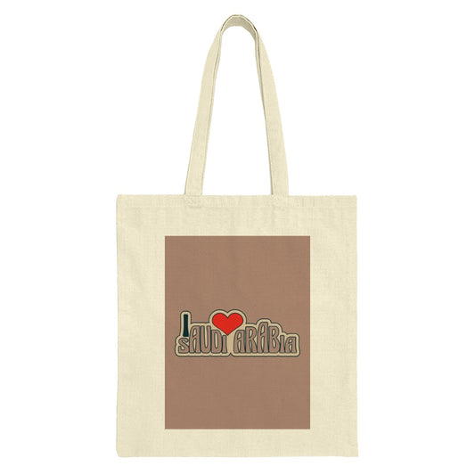 I Love Saudi Arabia Tote Bag, KSA Gift, Saudi Pride, Heart Design, Travel Bag, Cultural Tote, Souvenir Bag, Stylish Tote Bag - Tawshia