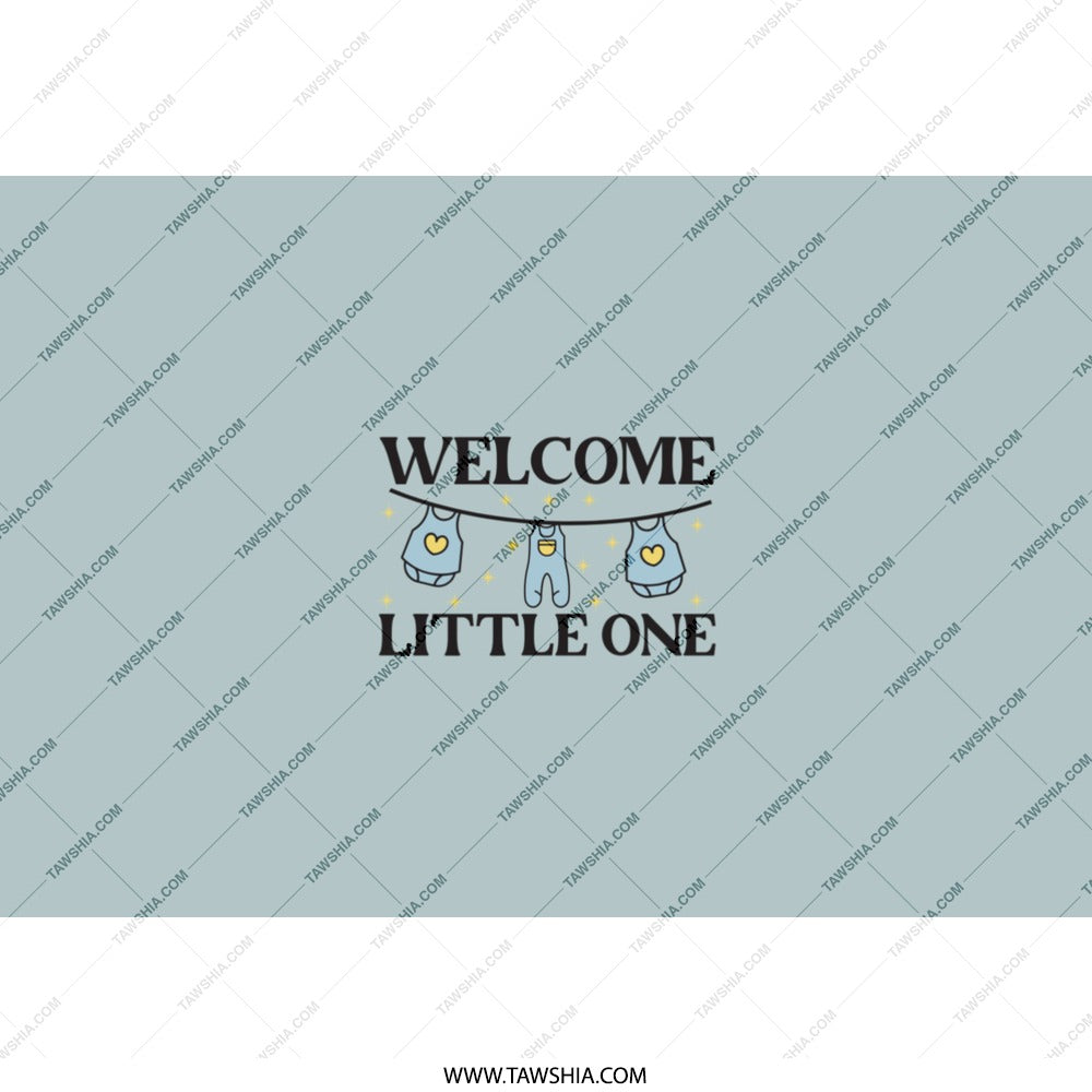 Welcome Little One Tumbler, New Baby Gift, Baby Shower Tumbler, Gender Neutral Gift, Baby Clothes Line, Baby Celebration Tumbler - Tawshia