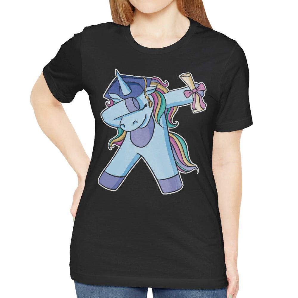 Dabbing Unicorn Graduation Celebration Shirt product type