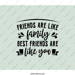 Friends Family Backpack, Best Friends Gift, Friendship Backpack, Quote Backpack, Unique Gift, Trendy Backpack - Tawshia