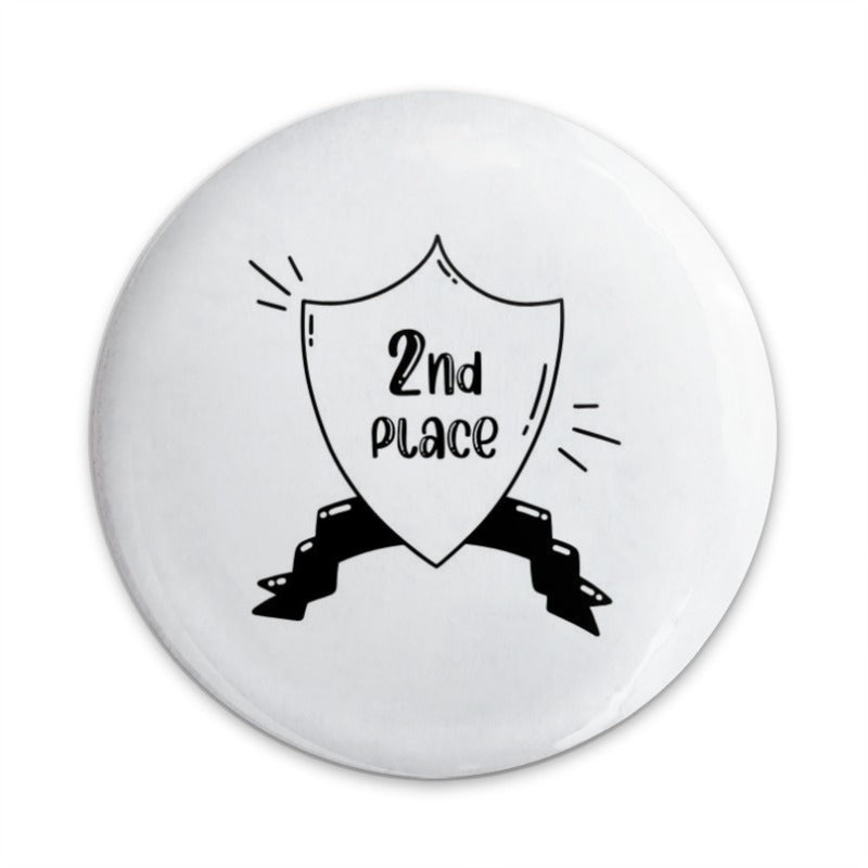 2nd Place Pinback Button, Achievement Award, Competition Prize, Second Place Winner Button, Recognition Gift, Achievement Button - Tawshia