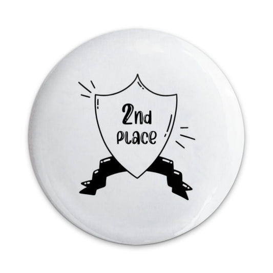 2nd Place Pinback Button, Achievement Award, Competition Prize, Second Place Winner Button, Recognition Gift, Achievement Button - Tawshia