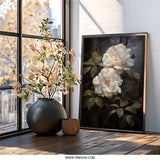 White Rose Wall Art, Floral Print, Botanical Decor, Elegant Home Art, Nature Inspired Artwork, Romantic Gift, Flower Lover Present - Tawshia