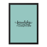 Friendship Wall Art, Motivational Print, Home Decor, Inspirational Quote, Friendship Gift, Best Friend Art, Minimalist Design - Tawshia
