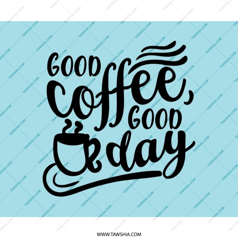 Good Coffee Good Day Mouse Pad, Motivational Desk Decor, Coffee Lover Gift, Cute Office Accessories, Computer Mat, Work From Home - Tawshia
