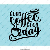 Good Coffee Good Day Mouse Pad, Motivational Desk Decor, Coffee Lover Gift, Cute Office Accessories, Computer Mat, Work From Home - Tawshia