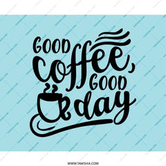 Good Coffee Good Day Mouse Pad, Motivational Desk Decor, Coffee Lover Gift, Cute Office Accessories, Computer Mat, Work From Home - Tawshia