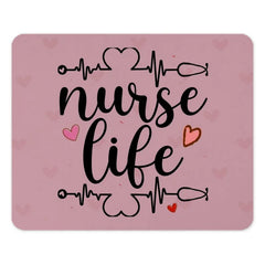 Nurse Life MousePad, Healthcare Hero Gift, Nursing Student Desk Accessory, Nurse Appreciation, Cute Heartbeat, Medical Professional Office - Tawshia
