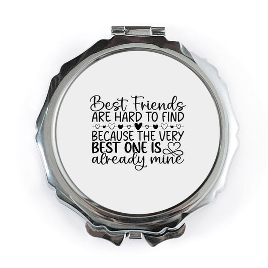 Best Friend Pocket Mirror, Cute Friendship Gift, Mine Friendship Mirror, Funny Friend Pocket Mirror, Friend Travel Pocket Mirror - Tawshia
