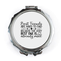 Best Friend Pocket Mirror, Cute Friendship Gift, Mine Friendship Mirror, Funny Friend Pocket Mirror, Friend Travel Pocket Mirror - Tawshia