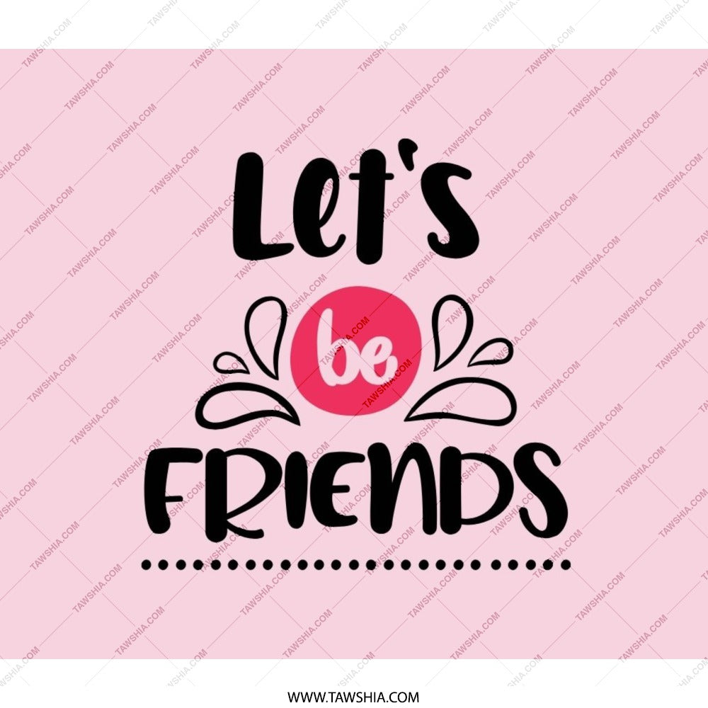Lets Be Friends Backpack, Friendship Backpack, Cute Backpacks, Black Backpack, Unique Design Backpack, Everyday Backpack - Tawshia