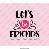 Lets Be Friends Backpack, Friendship Backpack, Cute Backpacks, Black Backpack, Unique Design Backpack, Everyday Backpack - Tawshia