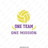 Volleyball Pocket Mirror, One Team, One Mission Compact Mirror, Sports Gift, Team Spirit Mirror, Volleyball Lover Gift, Coaching Gift - Tawshia