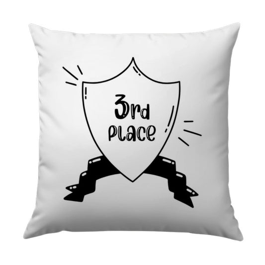 3rd Place Award Pillow, Achievement Cushion, Competition Gift, Funny Loser Pillow, Decorative Throw Pillow, Novelty Gift Pillow - Tawshia