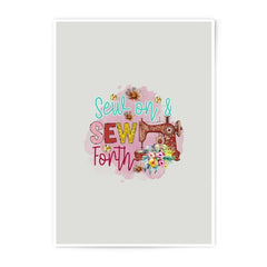 Sewing Room Photographic Prints, Sewing Lover Gift, Sew Forth Art, Quilting Room Decor, Sewing Prints, Sewing Machine Art Print - Tawshia