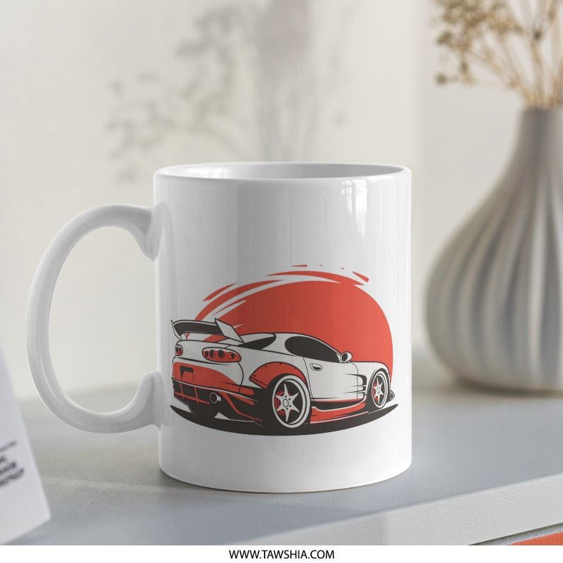 JDM Car Mug, Japanese Car Art, Supra Mug, Car Lover Gift, Tuner Car, Sports Car Mug, Automotive Mug, Racing Mug, Gift for Car Enthusiast - Tawshia